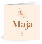 Geboortekaartje naam Maja m1