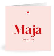 Geboortekaartje naam Maja m3