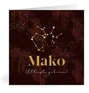Geboortekaartje naam Mako u3