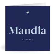 Geboortekaartje naam Mandla j3