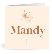 Geboortekaartje naam Mandy m1