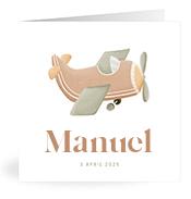 Geboortekaartje naam Manuel j1