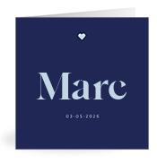 Geboortekaartje naam Marc j3