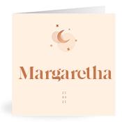 Geboortekaartje naam Margaretha m1