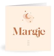 Geboortekaartje naam Margje m1