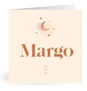 Geboortekaartje naam Margo m1