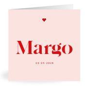 Geboortekaartje naam Margo m3