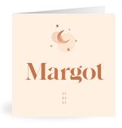 Geboortekaartje naam Margot m1