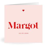 Geboortekaartje naam Margot m3