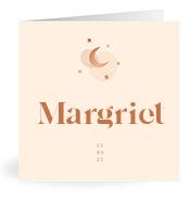 Geboortekaartje naam Margriet m1