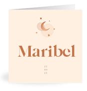 Geboortekaartje naam Maribel m1