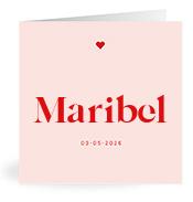 Geboortekaartje naam Maribel m3