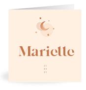 Geboortekaartje naam Mariette m1