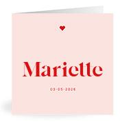 Geboortekaartje naam Mariette m3