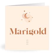 Geboortekaartje naam Marigold m1