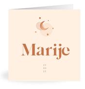 Geboortekaartje naam Marije m1