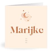 Geboortekaartje naam Marijke m1