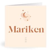 Geboortekaartje naam Mariken m1