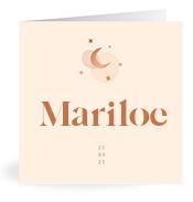 Geboortekaartje naam Mariloe m1