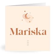 Geboortekaartje naam Mariska m1