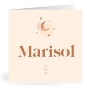 Geboortekaartje naam Marisol m1