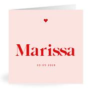 Geboortekaartje naam Marissa m3