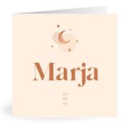 Geboortekaartje naam Marja m1