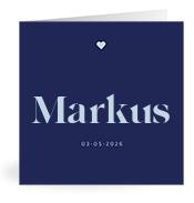 Geboortekaartje naam Markus j3