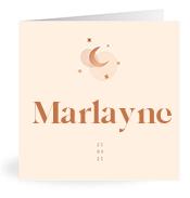 Geboortekaartje naam Marlayne m1