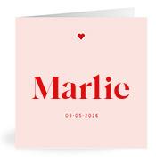 Geboortekaartje naam Marlie m3