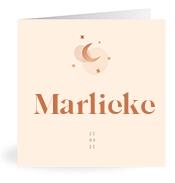 Geboortekaartje naam Marlieke m1