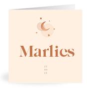 Geboortekaartje naam Marlies m1