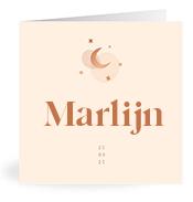 Geboortekaartje naam Marlijn m1