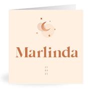 Geboortekaartje naam Marlinda m1