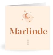 Geboortekaartje naam Marlinde m1