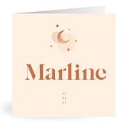 Geboortekaartje naam Marline m1