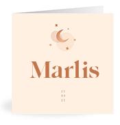 Geboortekaartje naam Marlis m1