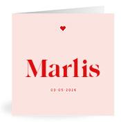 Geboortekaartje naam Marlis m3