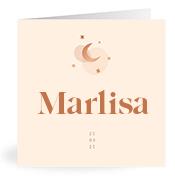 Geboortekaartje naam Marlisa m1