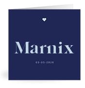 Geboortekaartje naam Marnix j3