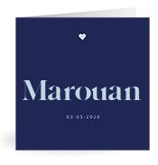 Geboortekaartje naam Marouan j3