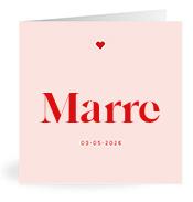 Geboortekaartje naam Marre m3