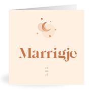 Geboortekaartje naam Marrigje m1