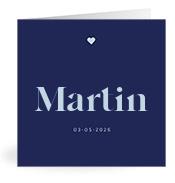 Geboortekaartje naam Martin j3