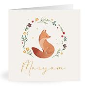 Geboortekaartje naam Maryam m4