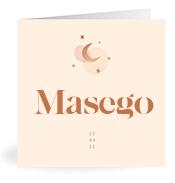 Geboortekaartje naam Masego m1