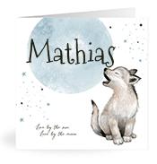 Geboortekaartje naam Mathias j4