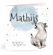 Geboortekaartje naam Mathijs j4