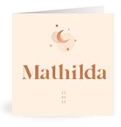 Geboortekaartje naam Mathilda m1