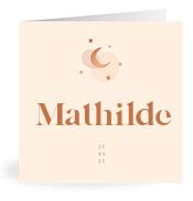 Geboortekaartje naam Mathilde m1